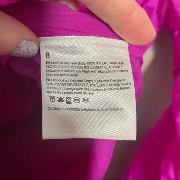 Lululemon Hood Lite Packable Jacket Purple Highlight - Picture 8 of 11